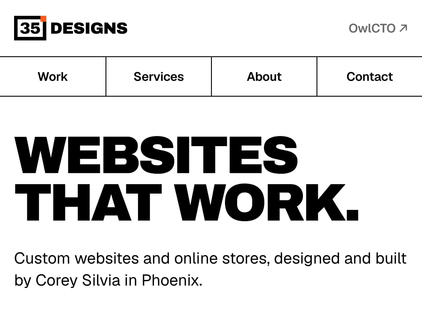 Home page of 35 Designs